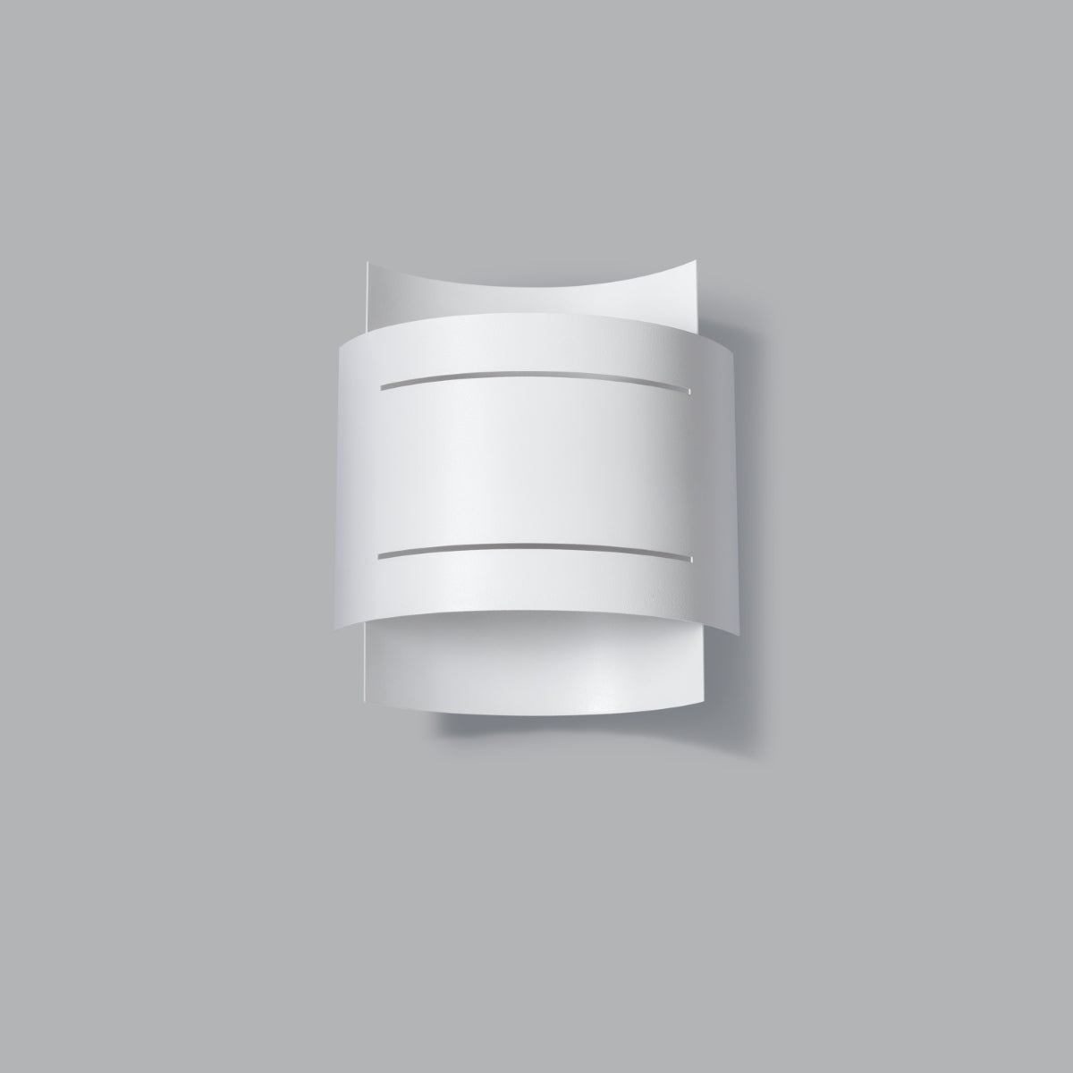 Applique Double Rampe Murale Acier Blanc