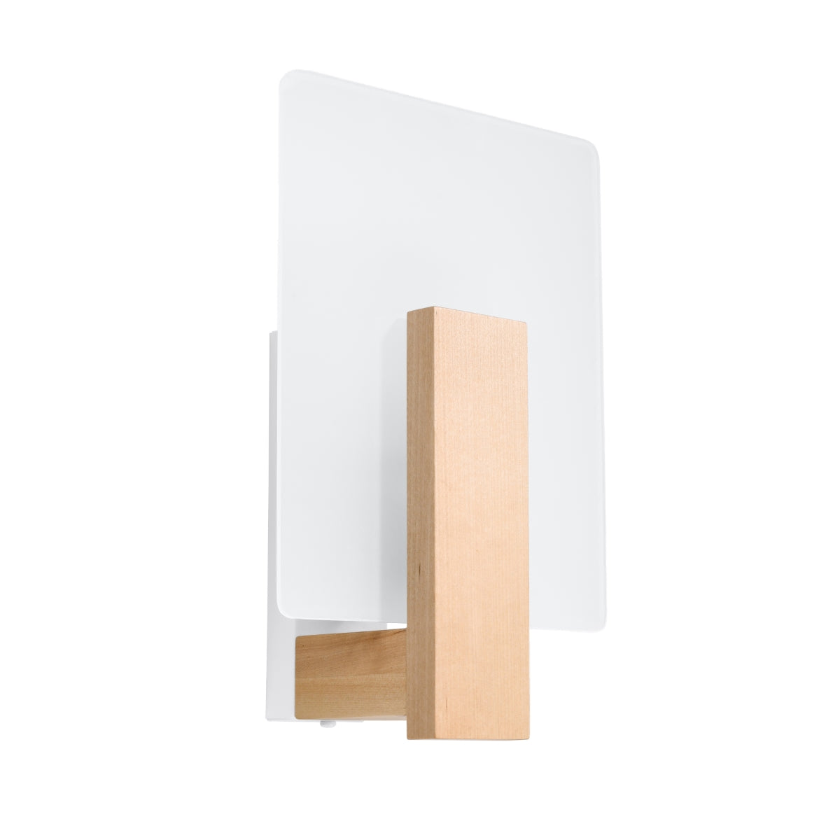 Applique Murale Envol Géométrique Bois Naturel et Verre