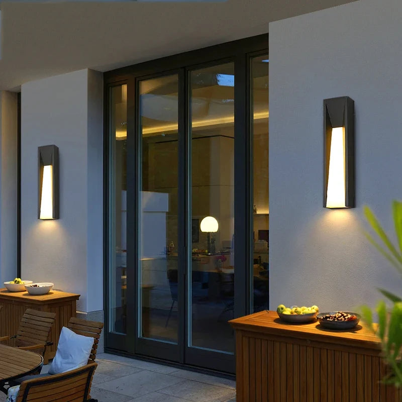 Applique Murale Extérieure Aluminium Noir