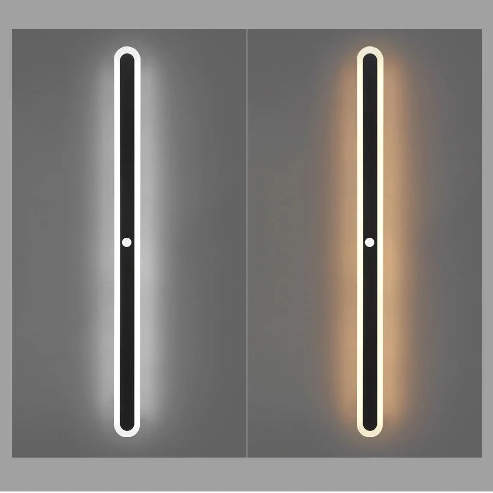 Applique Murale Extérieure LED Linéaire à Détecteur de Mouvement en Aluminium