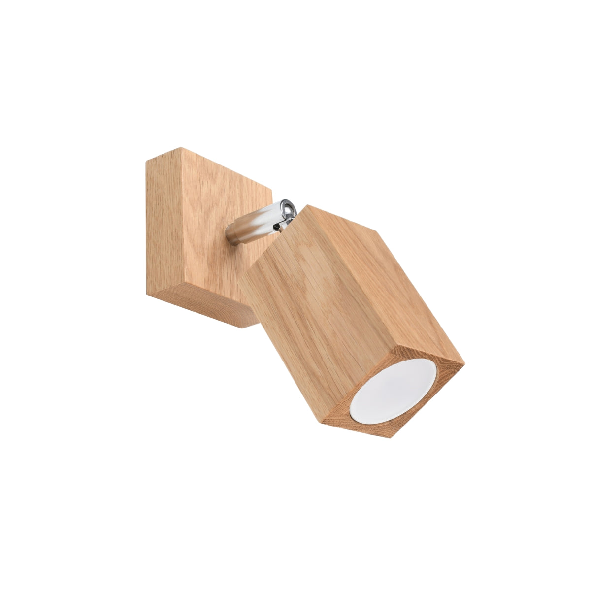 Applique Murale Facette Cubique Orientable en Chêne