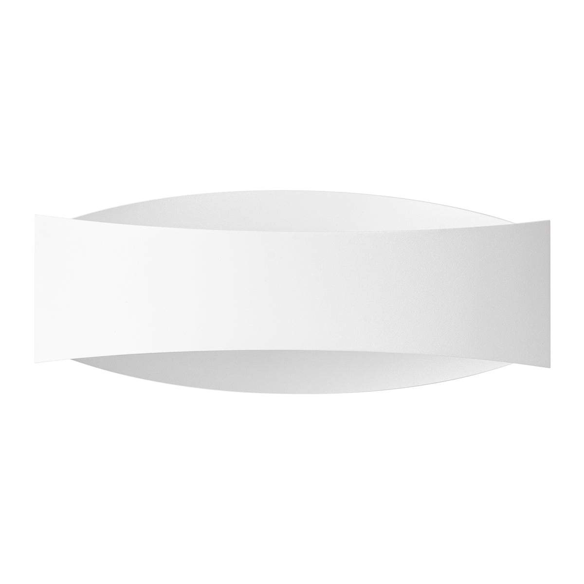 Applique Murale Fluide Ruban Acier Blanc