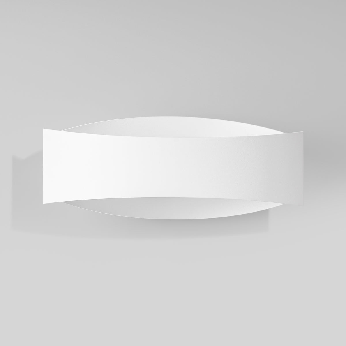Applique Murale Fluide Ruban Acier Blanc