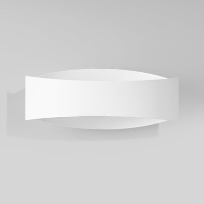 Applique Murale Fluide Ruban Acier Blanc