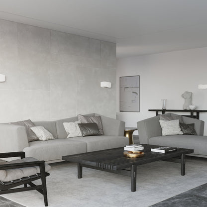 Applique Murale Flux Lumineux 30 Vague Acier Blanc