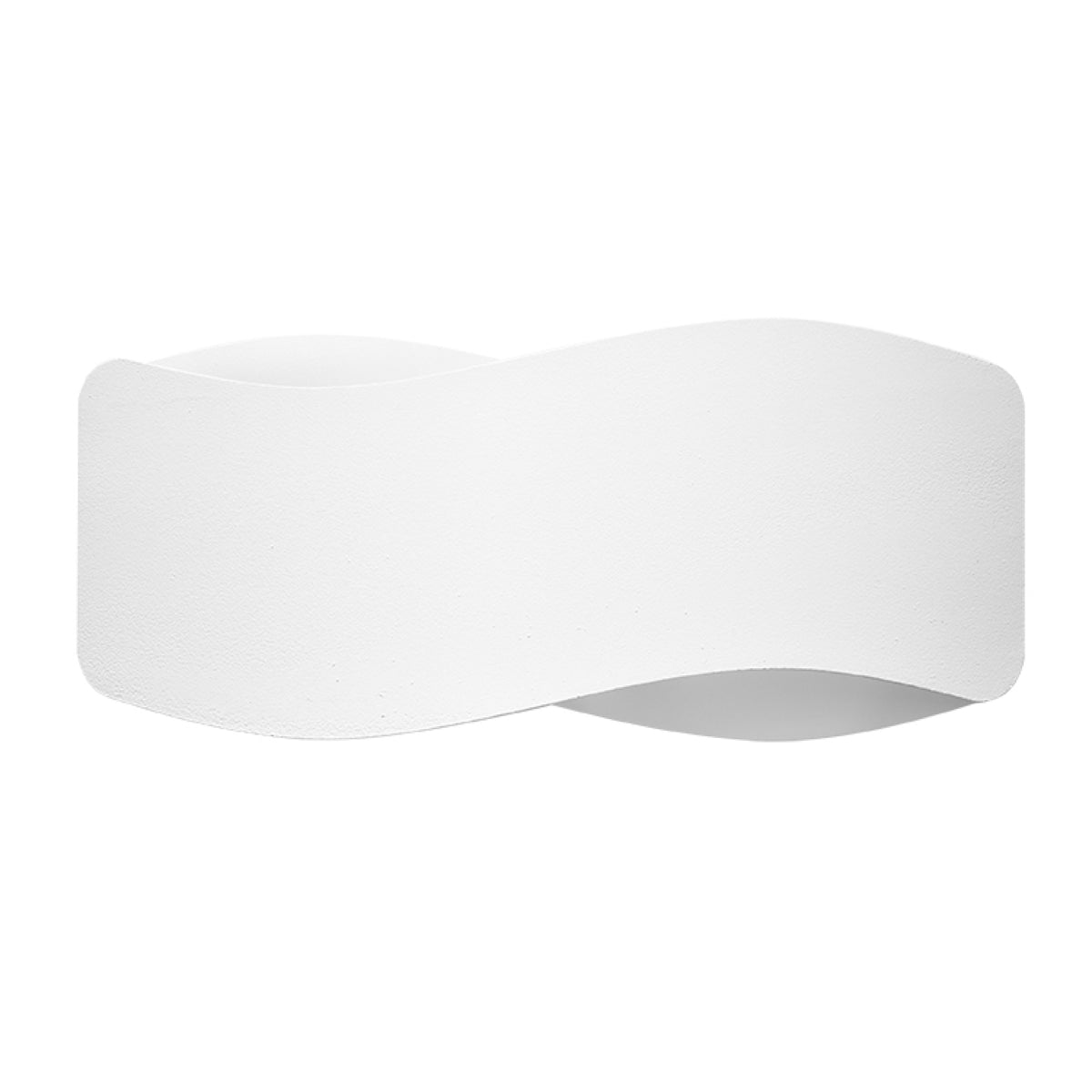 Applique Murale Flux Lumineux 30 Vague Acier Blanc
