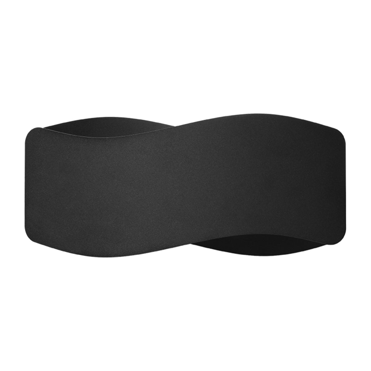 Applique Murale Flux Lumineux 30 Vague Acier Noir
