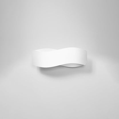 Applique Murale Flux Lumineux 40 Vague Acier Blanc