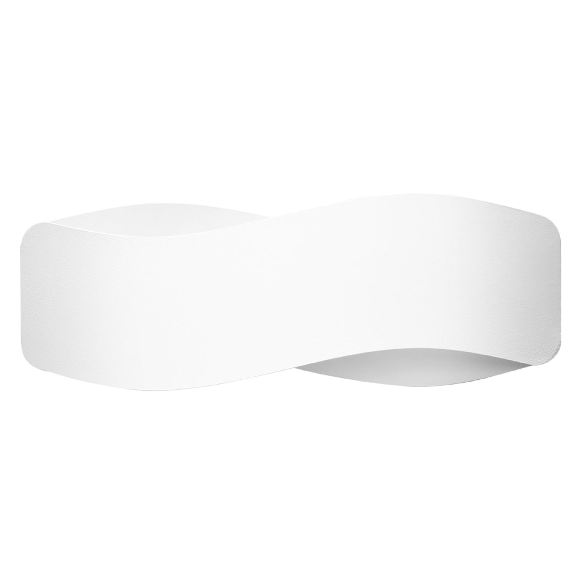 Applique Murale Flux Lumineux 40 Vague Acier Blanc
