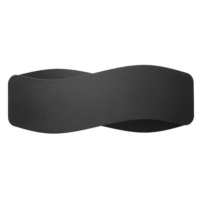 Applique Murale Flux Lumineux 40 Vague Acier Noir
