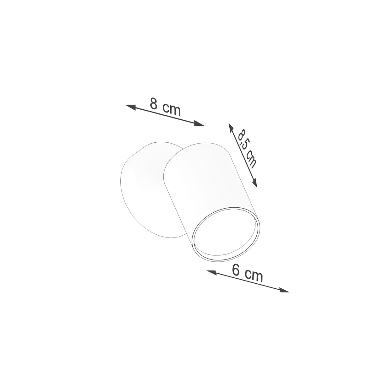 Applique Murale Focus Moderne Spot Orientable Acier Blanc