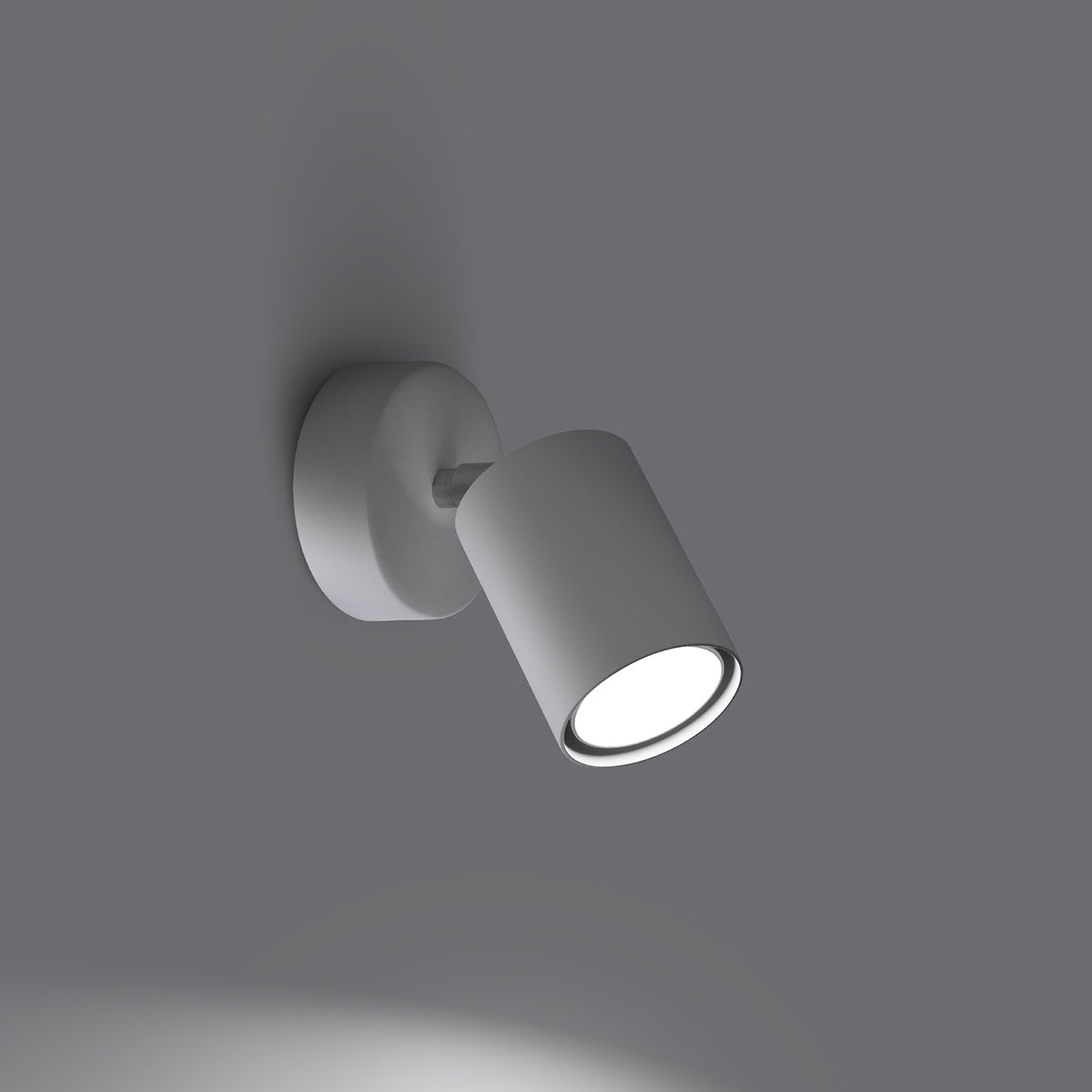 Applique Murale Focus Moderne Spot Orientable Acier Blanc