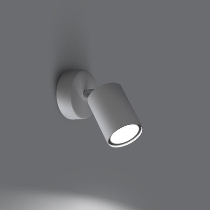 Applique Murale Focus Moderne Spot Orientable Acier Blanc