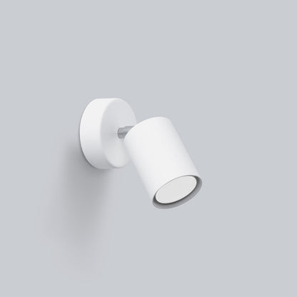 Applique Murale Focus Moderne Spot Orientable Acier Blanc