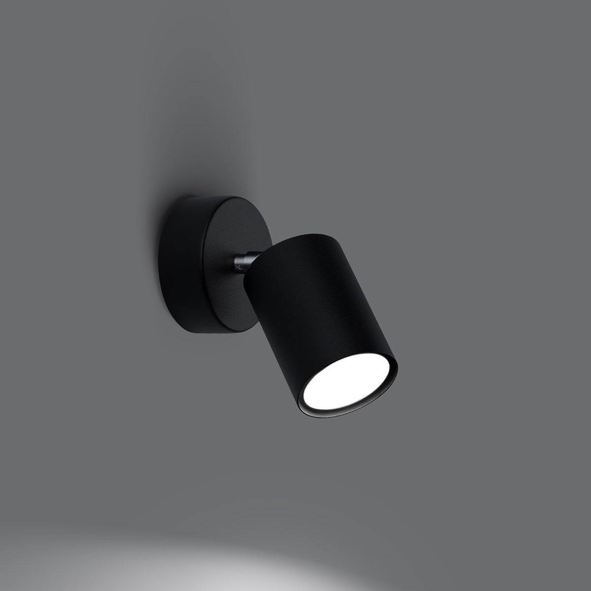 Applique Murale Focus Moderne Spot Orientable Acier Noir