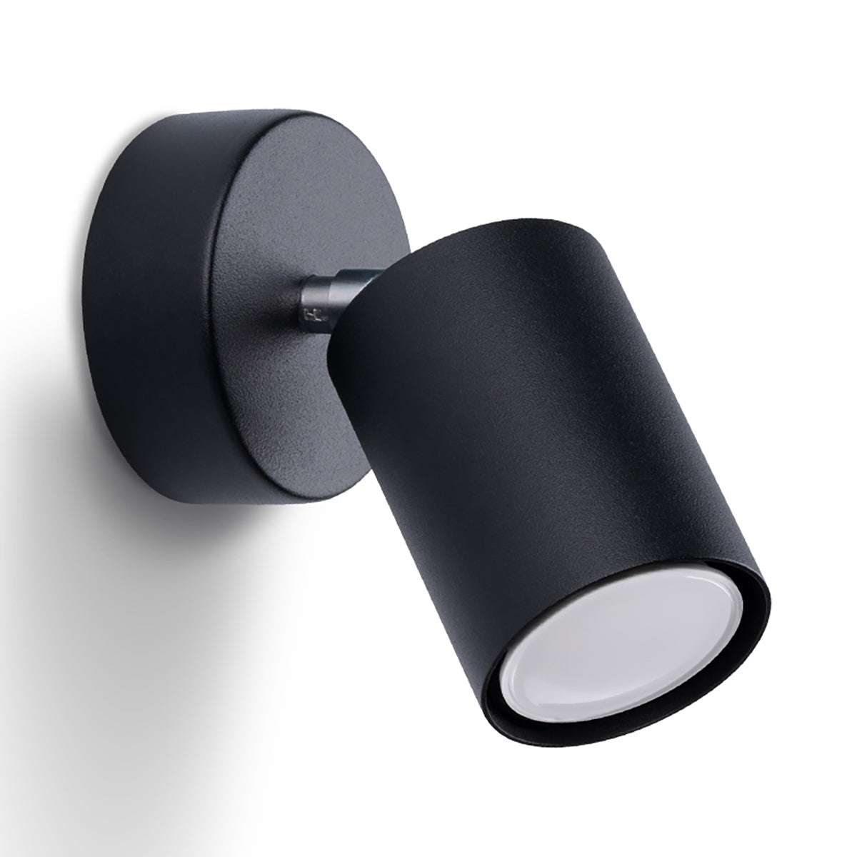 Applique Murale Focus Moderne Spot Orientable Acier Noir
