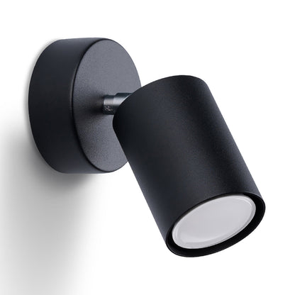 Applique Murale Focus Moderne Spot Orientable Acier Noir