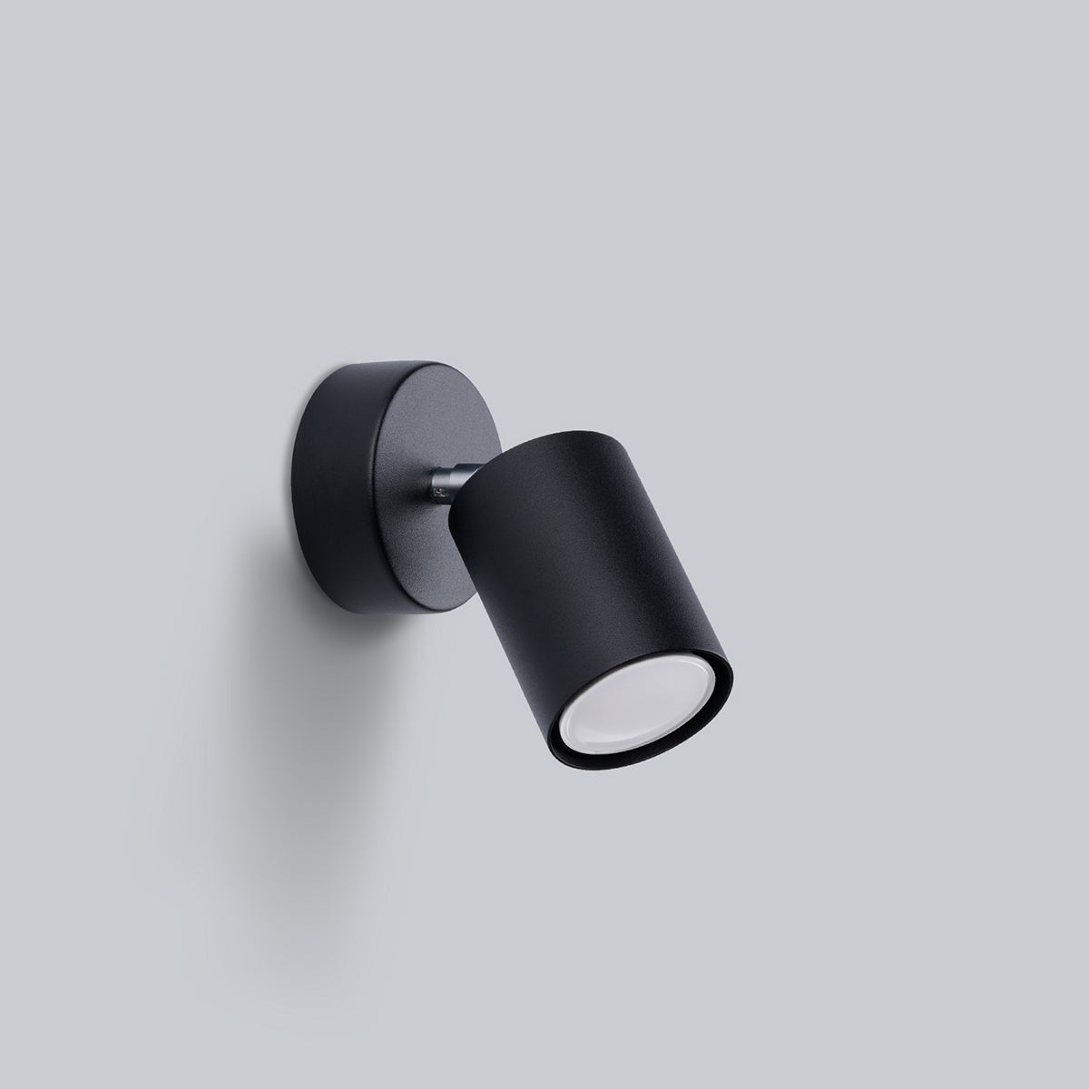 Applique Murale Focus Moderne Spot Orientable Acier Noir