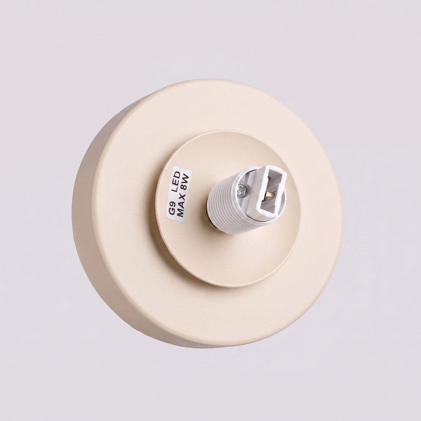 Applique Globe Solis en Verre Opalin Beige