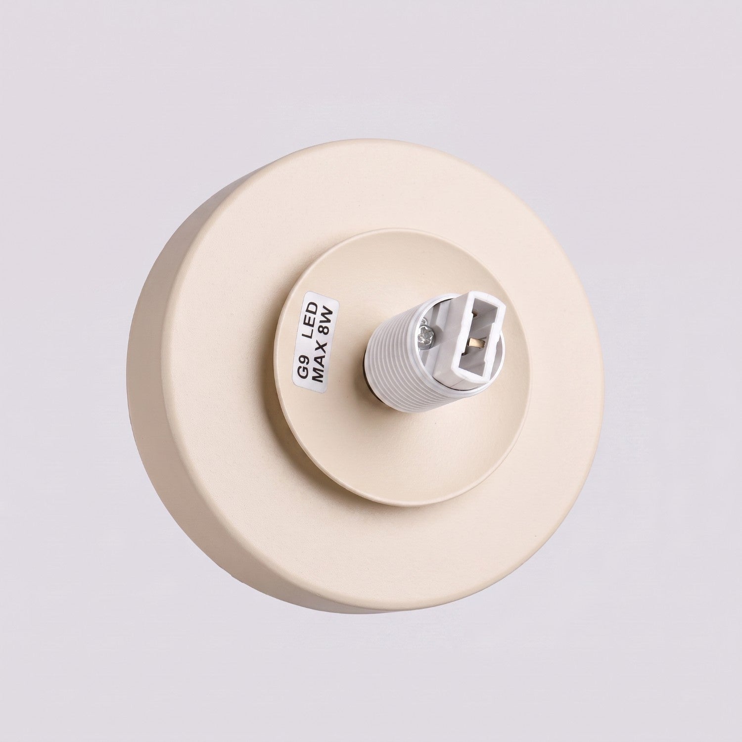 Applique Globe Solis en Verre Opalin Beige