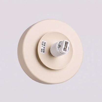 Applique Globe Solis en Verre Opalin Beige
