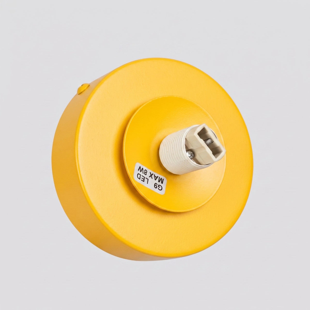 Applique Globe Solis en Verre Opalin Jaune