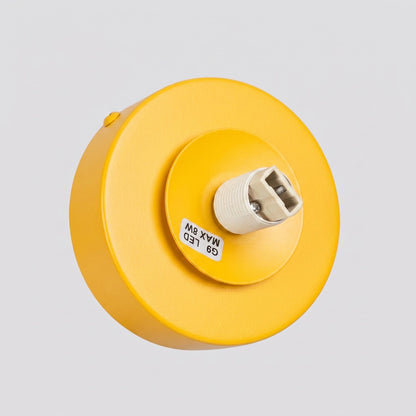 Applique Globe Solis en Verre Opalin Jaune