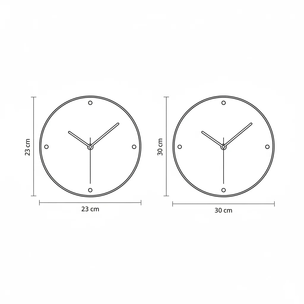 [EXP] Applique Horloge Murale en Travertin, Aiguilles Bois et Halo LED