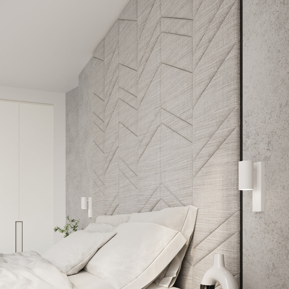 Applique Linéaire Murale Acier Blanc GU10