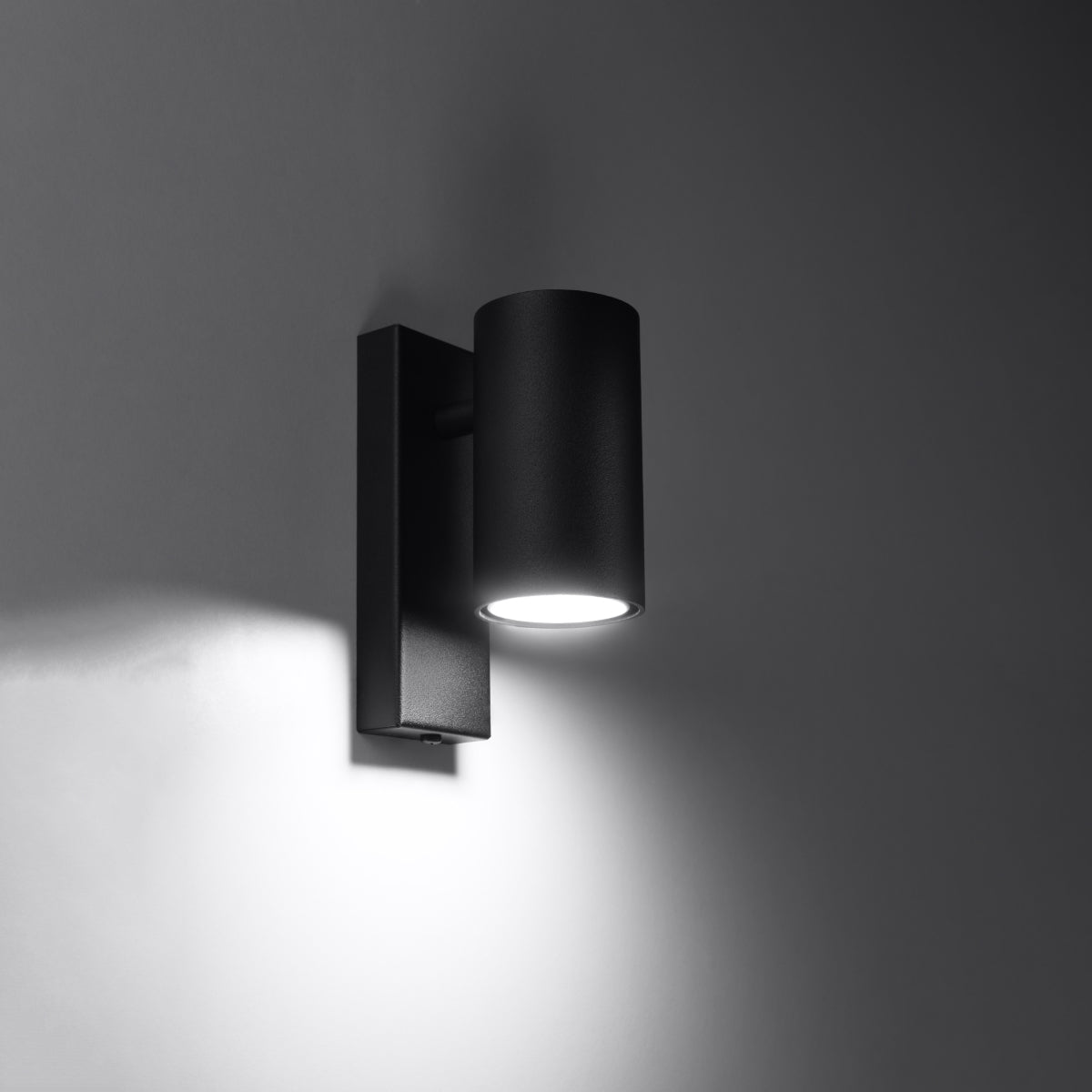 Applique Linéaire Murale Acier Noir GU10