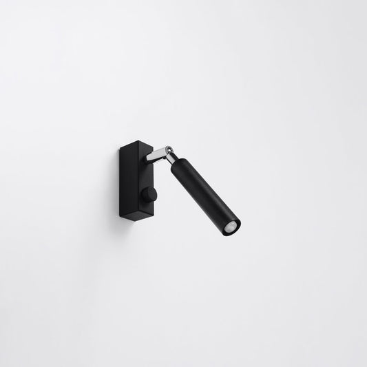 Applique Spot Orientable en Acier Noir Mat