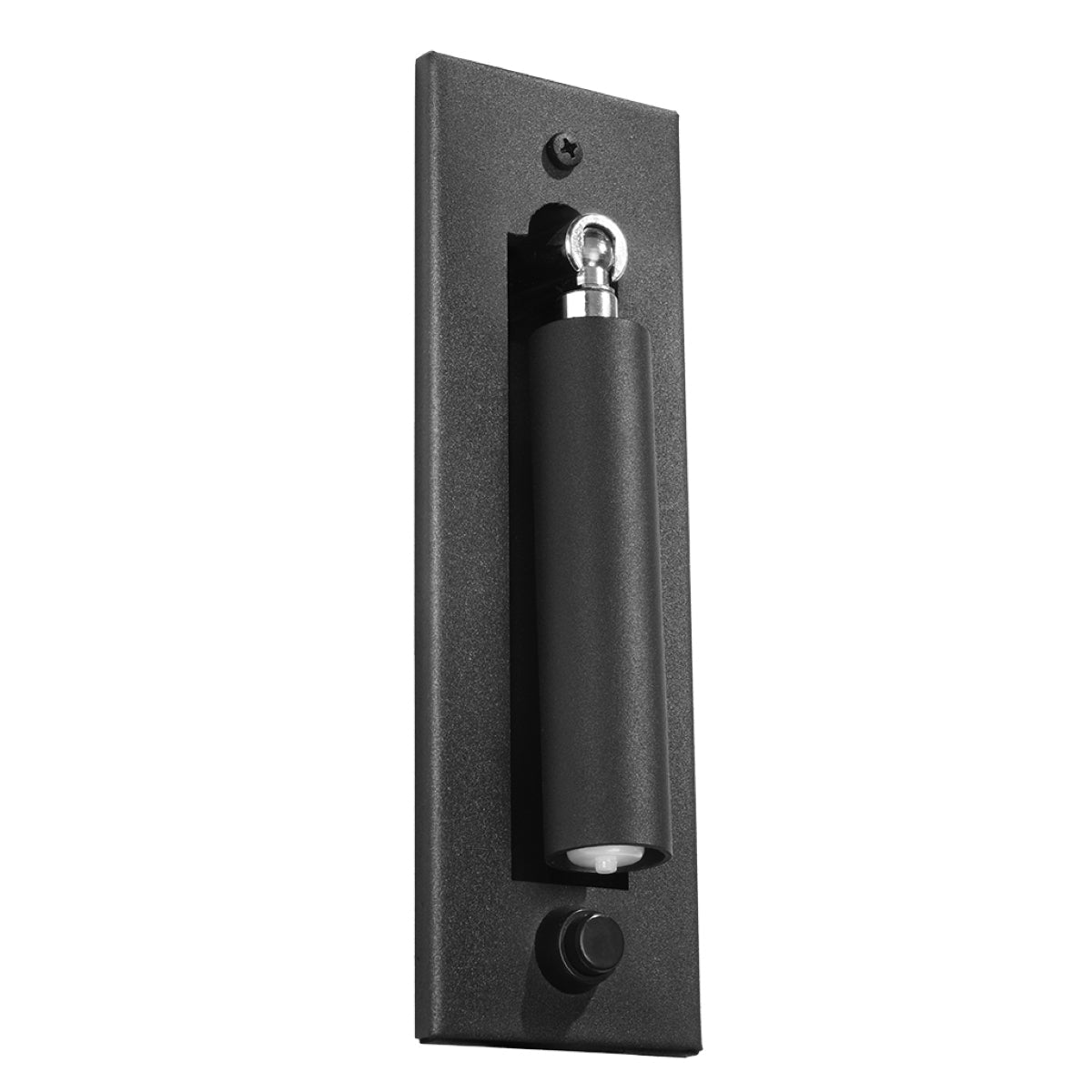 Applique liseuse orientable acier noir, spot de chevet pliable