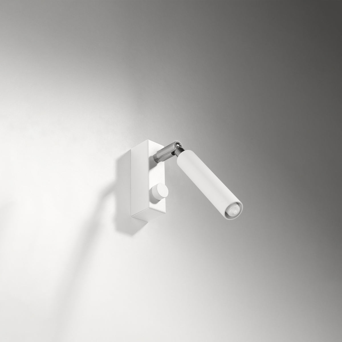 Applique Spot Orientable en Acier Blanc Mat