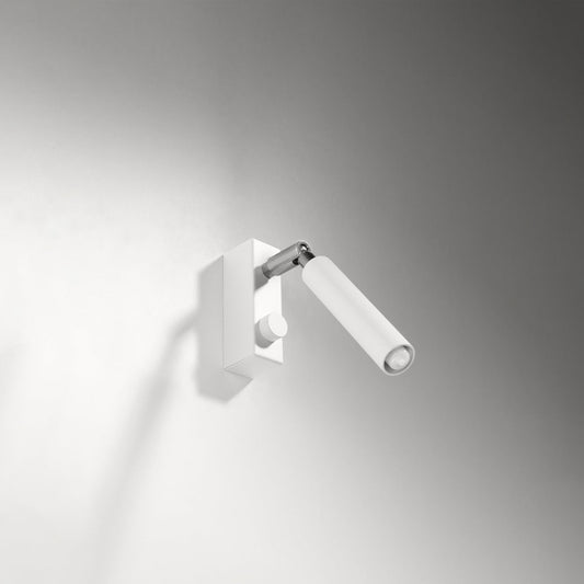 Applique Spot Orientable en Acier Blanc Mat
