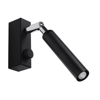 Applique Spot Orientable en Acier Noir Mat