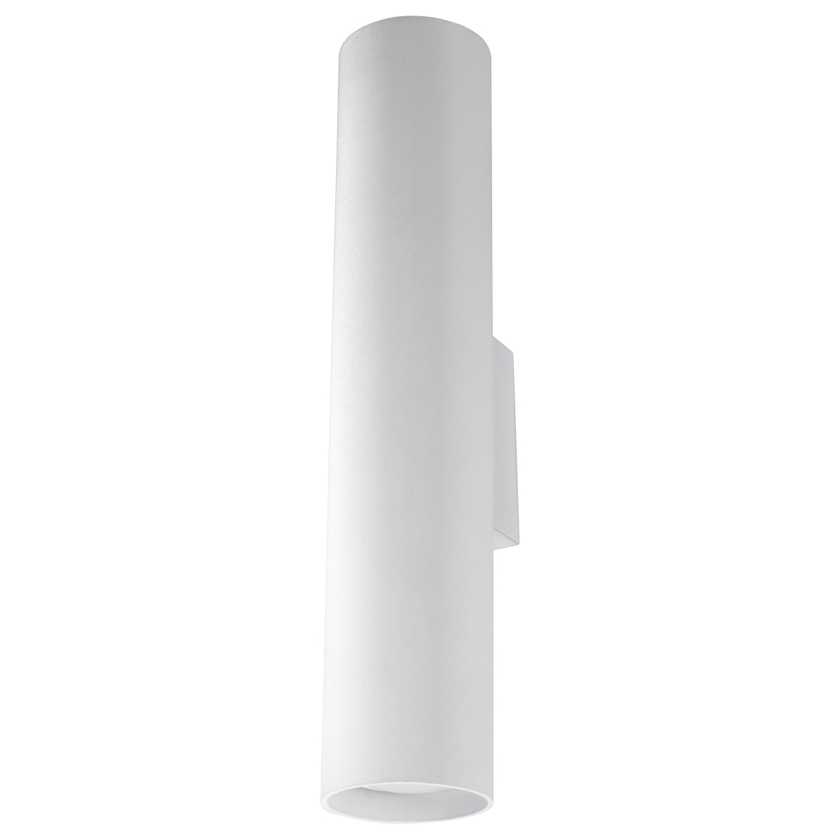 Applique Murale Long Cylindre Blanche en Acier