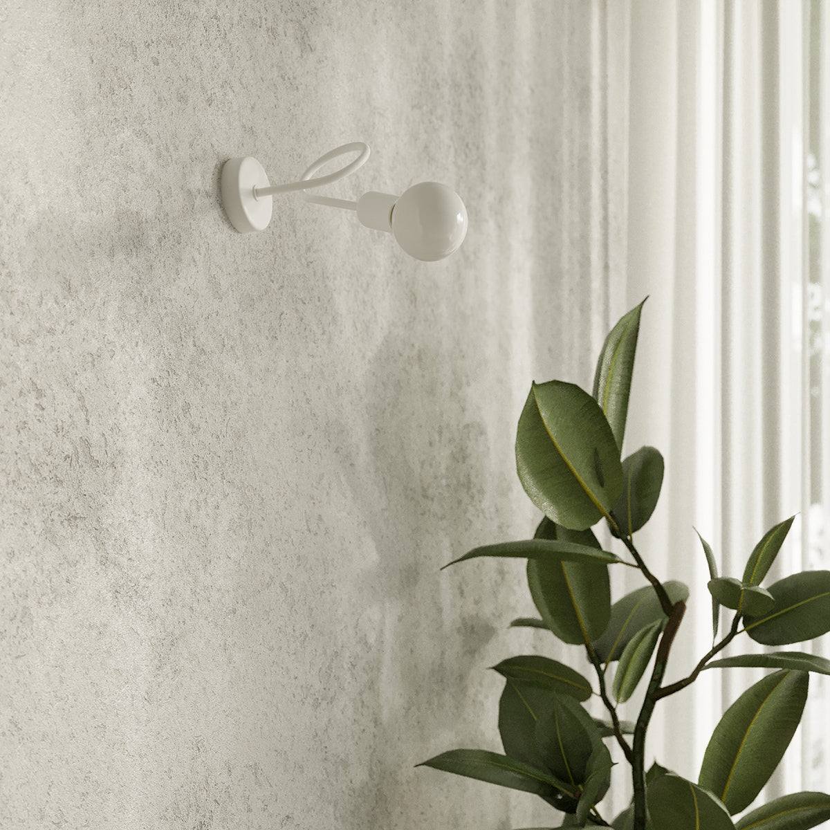 Applique Loop Moderne Blanche