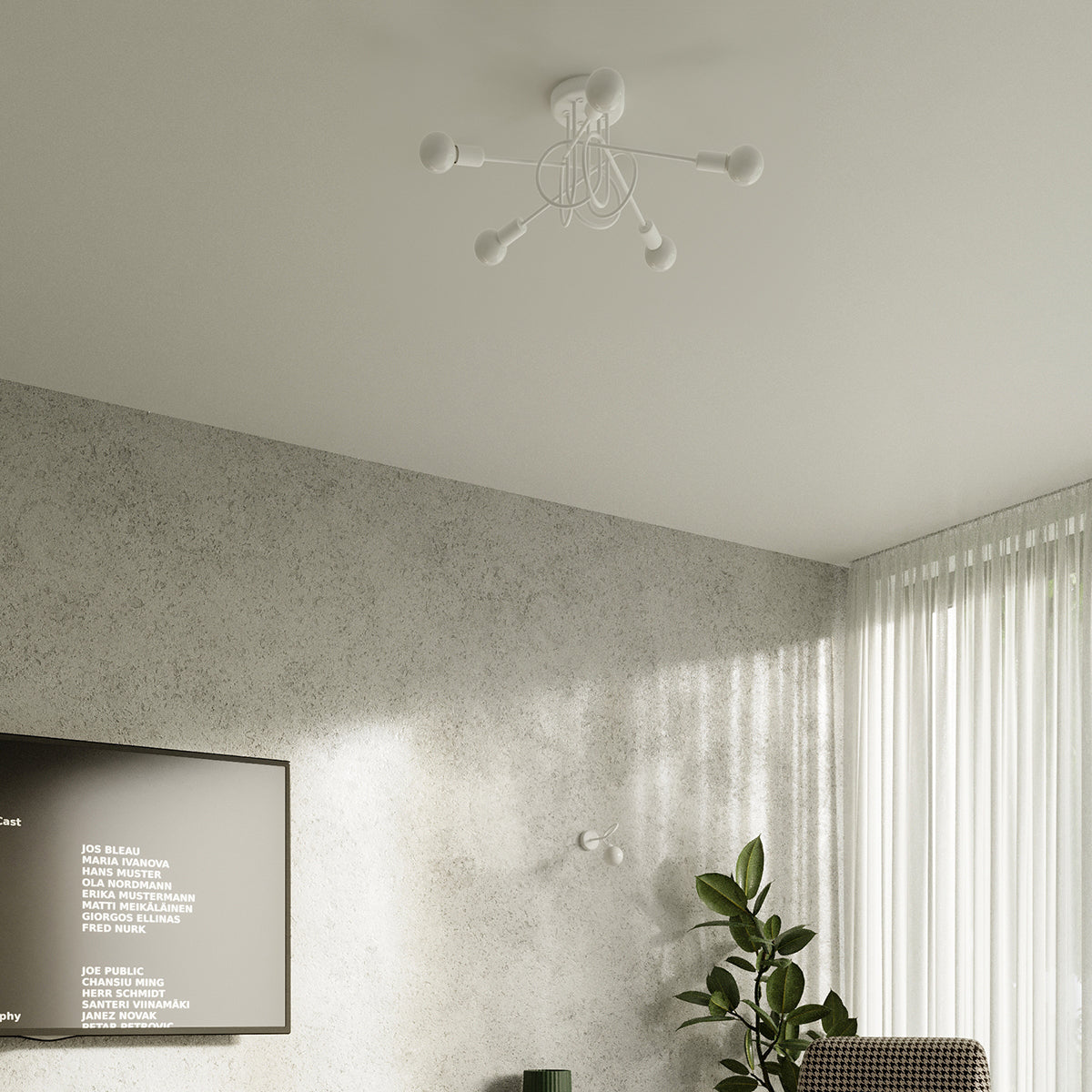 Applique Loop Moderne Blanche
