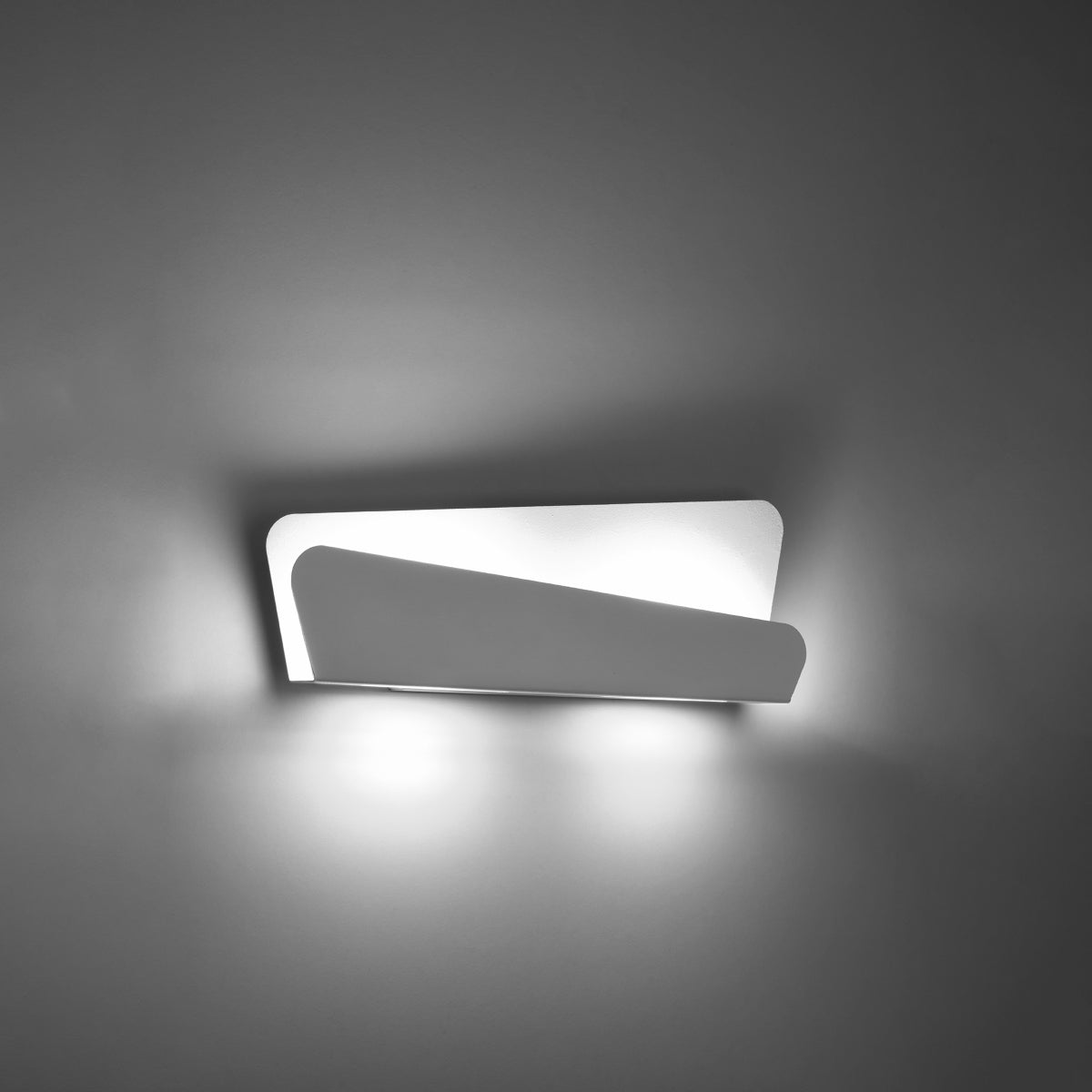 Applique murale Acier Blanc Design Horizontal 40 cm