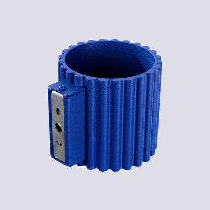 Applique Murale Aura Aluminium Cannelé Bleu Outremer