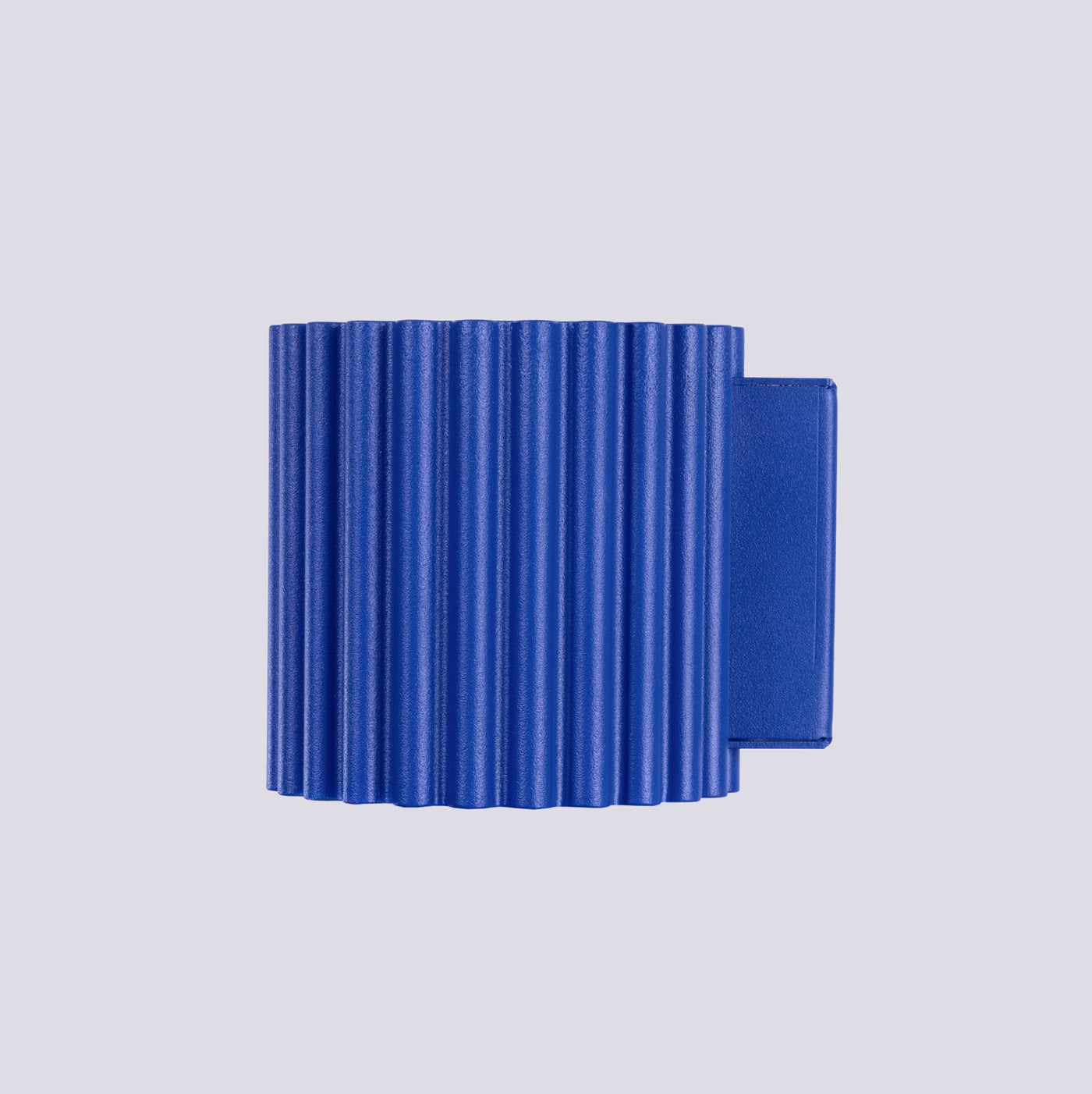 Applique Murale Aura Aluminium Cannelé Bleu Outremer