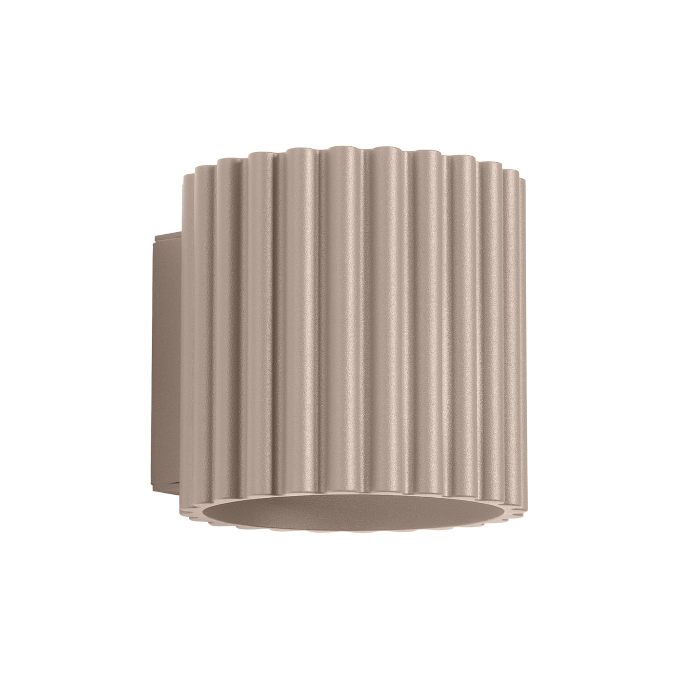 Applique Murale Aura Aluminium Cannelé Taupe