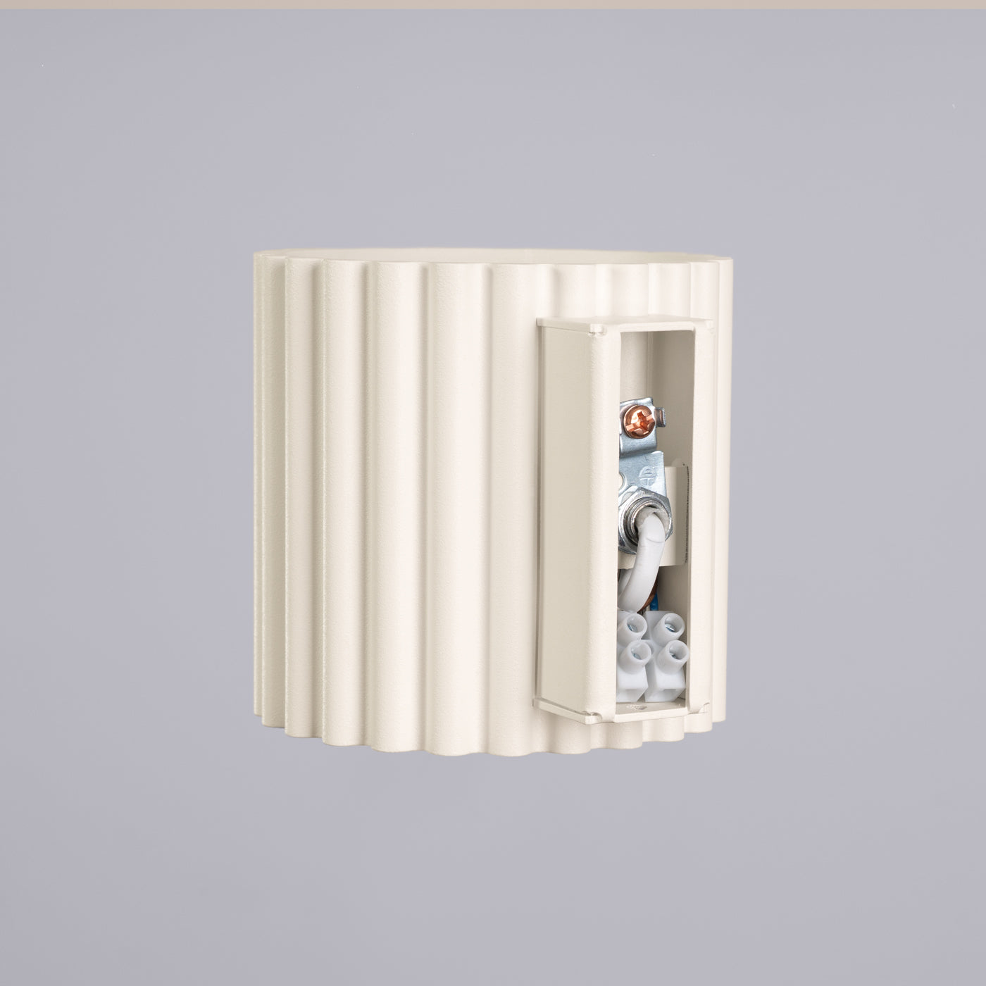 Applique Murale Aura Aluminium Cannelé Beige