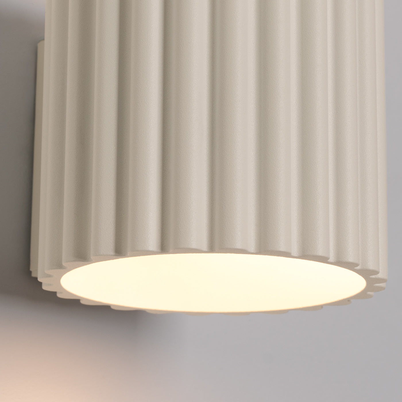 Applique Murale Aura Aluminium Cannelé Beige