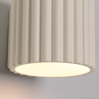 Applique Murale Aura Aluminium Cannelé Beige