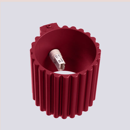 Applique Murale Aura Aluminium Cannelé Bordeaux