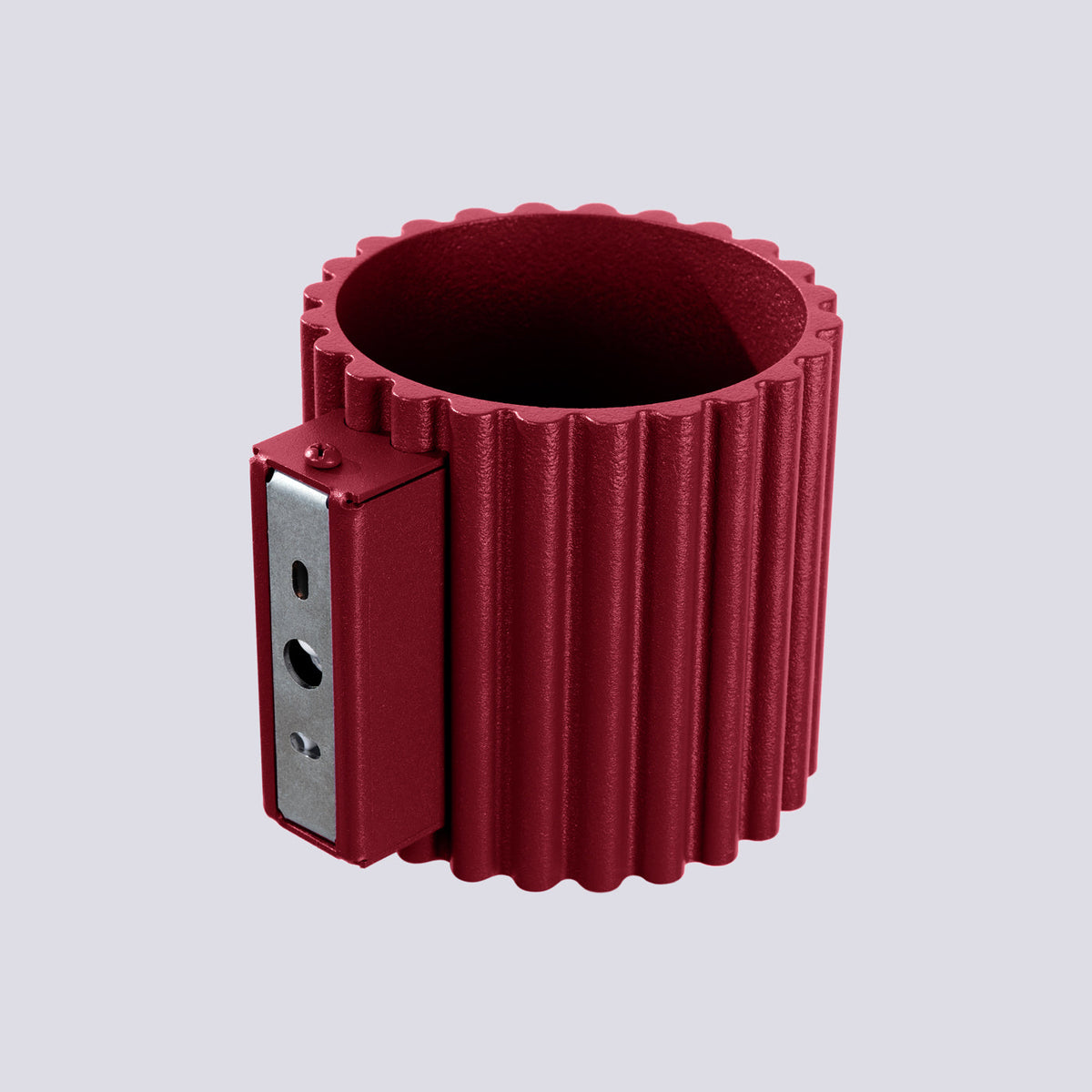 Applique Murale Aura Aluminium Cannelé Bordeaux