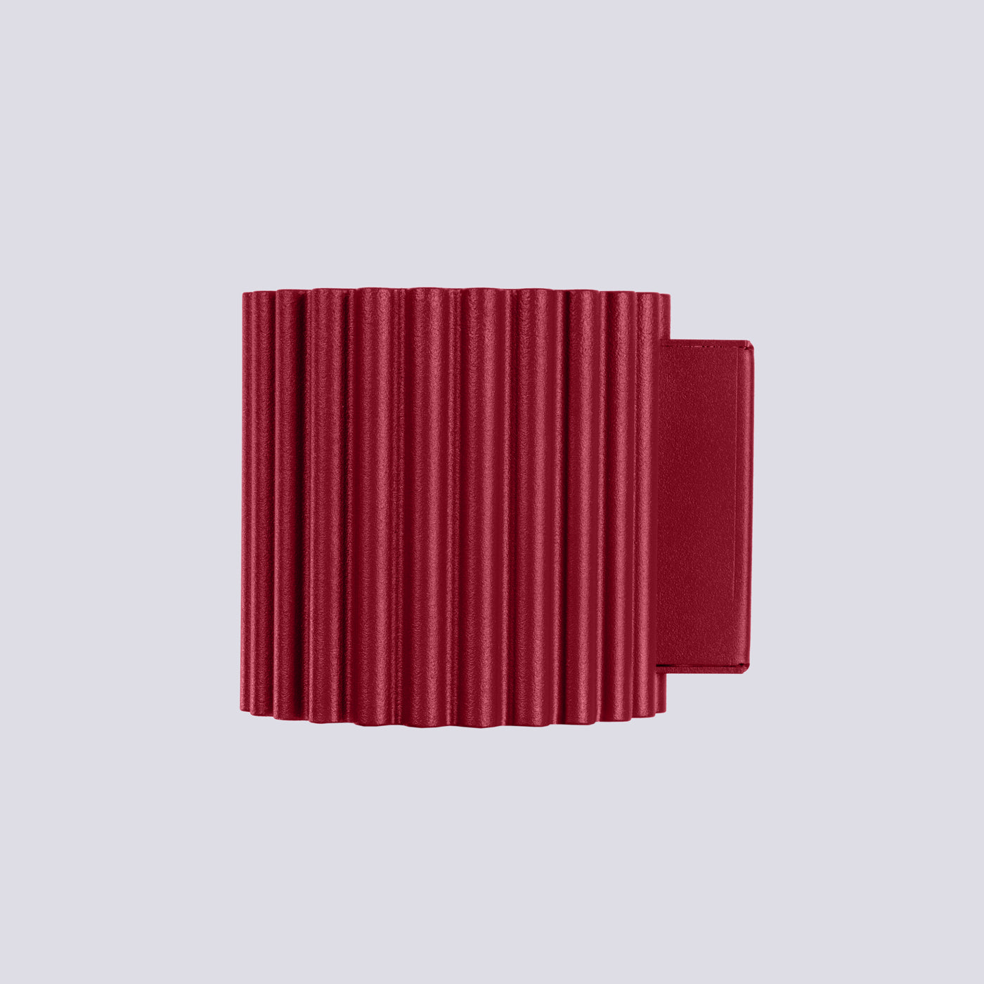 Applique Murale Aura Aluminium Cannelé Bordeaux