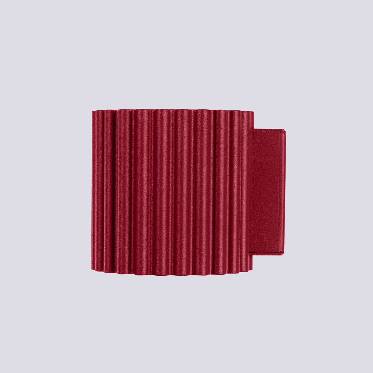 Applique Murale Aura Aluminium Cannelé Bordeaux