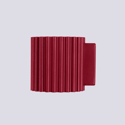 Applique Murale Aura Aluminium Cannelé Bordeaux